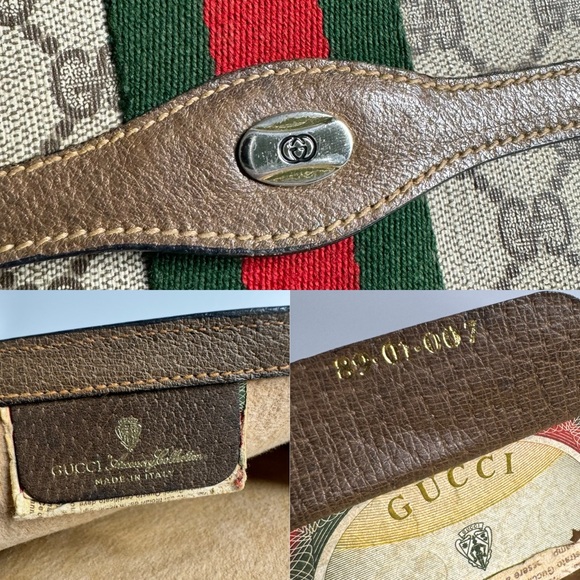 🔴SOLD🔴Gucci Large Ophidia Sherry Line Supreme GG Monogram Clutch - Picture 6 of 13